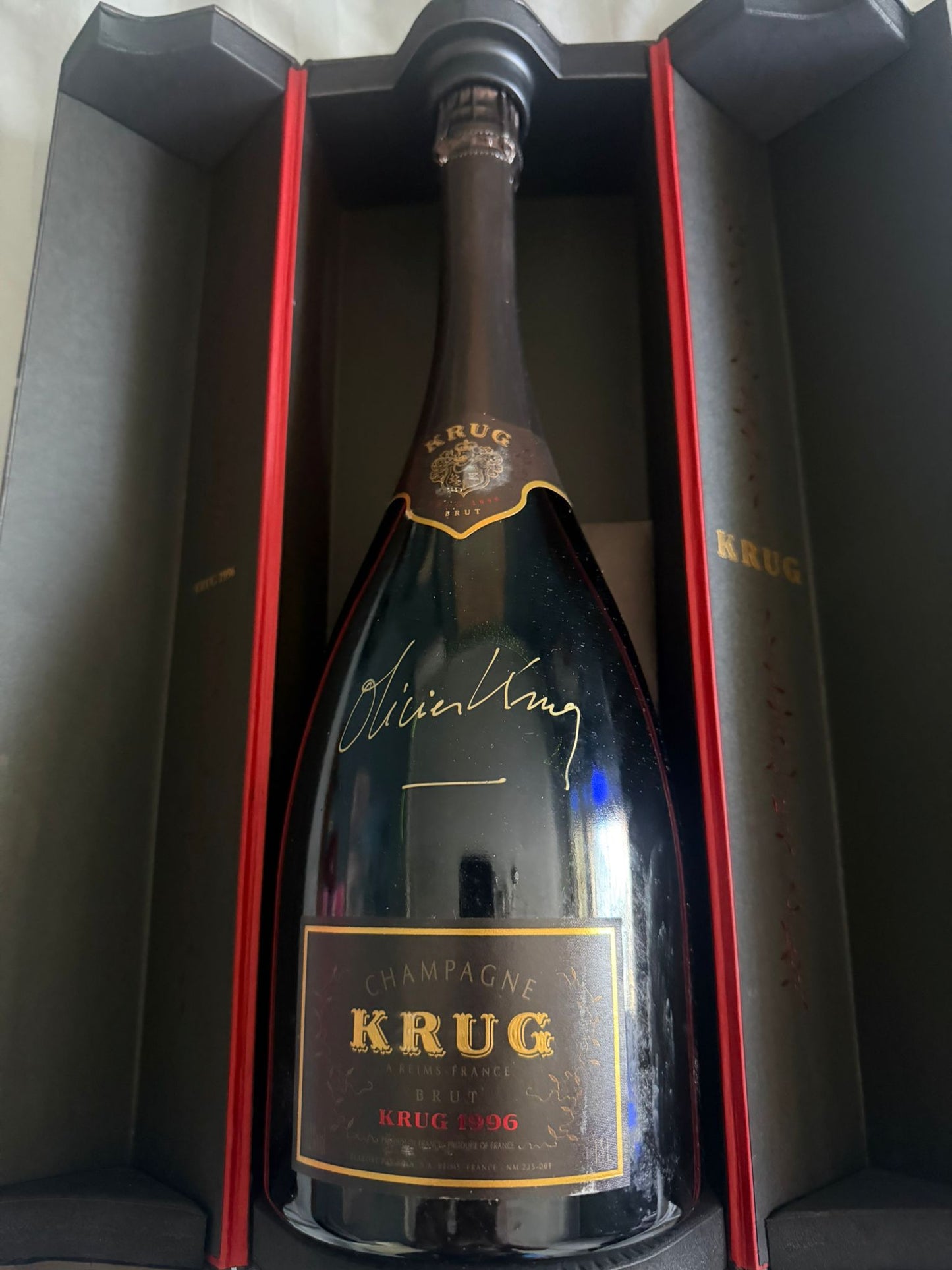 1996 Krug Vintage MAGNUM Signed by Olivier Krug