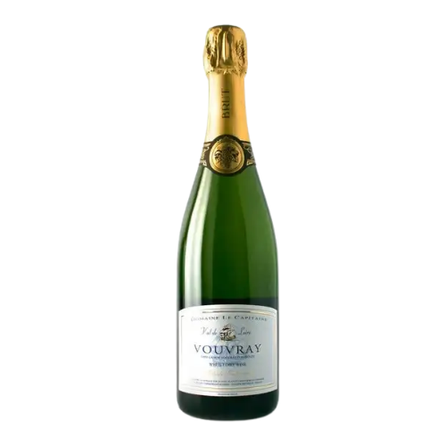 NV Methode Traditionelle Brut wine bottle on a white background