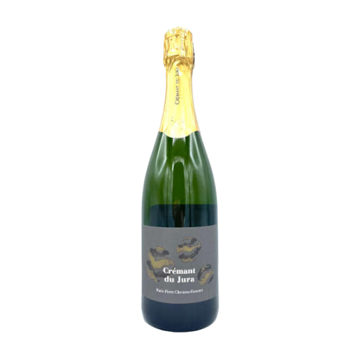 Marie-Pierre Chevassu-Fassenet Crémant du Jura NV wine bottle on a white background