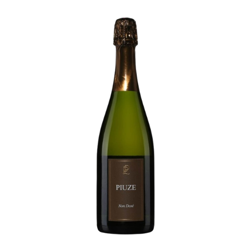 Patrick Piuze Non Dosé Blanc de Blanc Méthode Traditionnelle NV sparkling wine bottle on a white background