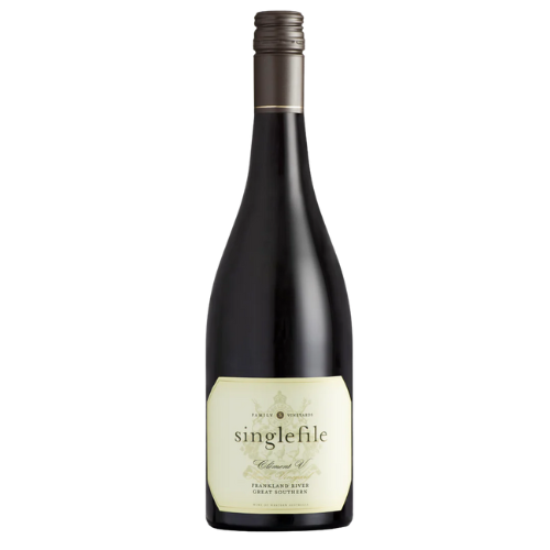 Singlefile Great Southern Clement V 2023 red wine bottle