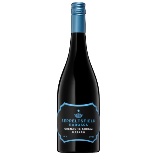 Seppeltsfield Barossa Grenache Shiraz Mataro 2022 red wine bottle