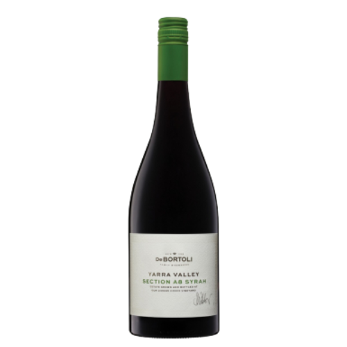 2020 Single Vineyard A8 Syrah wine bottle on a white background