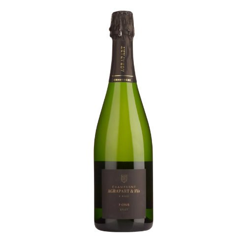 NV Agrapart ‘7 Crus’ Champagne bottle on a white background