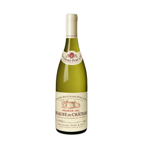 Bouchard Beaune du Château Blanc 2021 white wine bottle on a white background