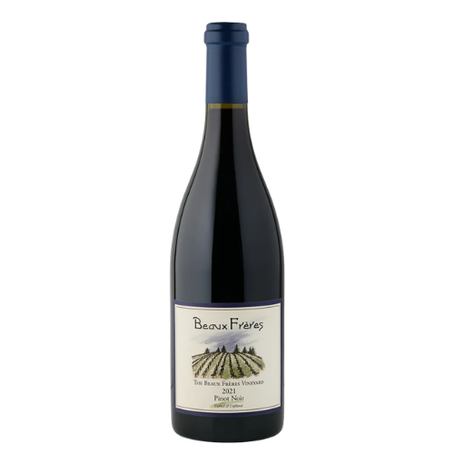 Beaux Frères Pinot Noir 2021 red wine bottle on a white background