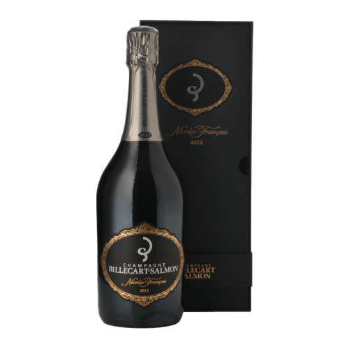 Billecart-Salmon Cuvée Nicolas-François 2012 Champagne bottle on a white background