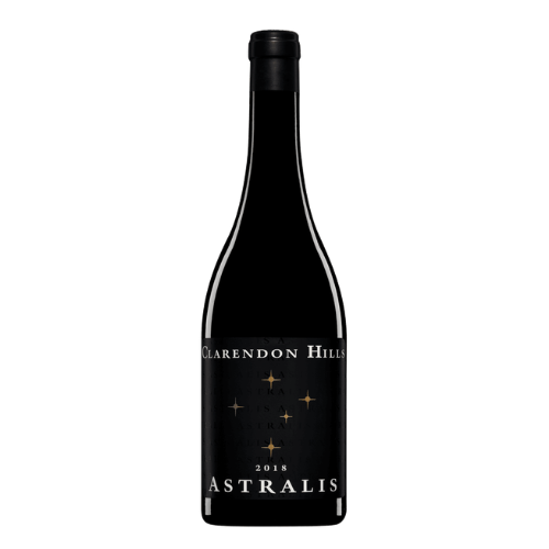 Clarendon Hills Astralis 2018 McLaren Vale red wine bottle in white background