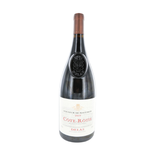 Delas Côte-Rôtie Seigneur de Maugiron 2019 red wine magnum 1.5L in white background