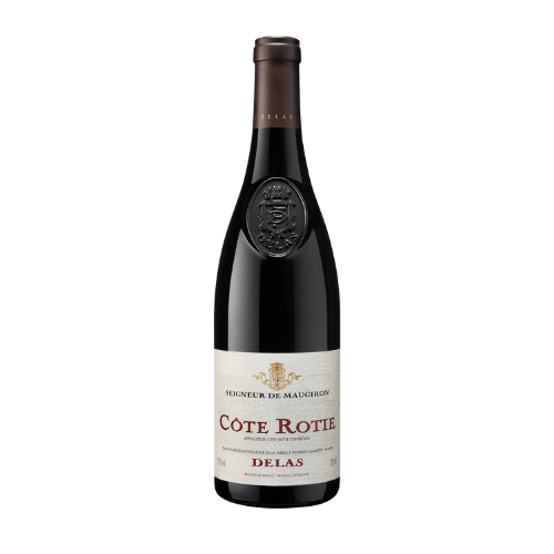 Delas Côte-Rôtie Seigneur de Maugiron 2022 red wine magnum 1.5L in white background