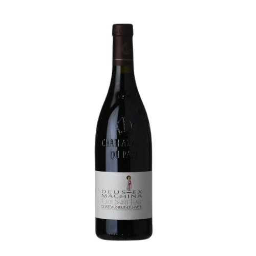 Clos Saint Jean Châteauneuf-du-Pape Deus-Ex-Machina Rouge 2019 red wine magnum 1.5L in white background