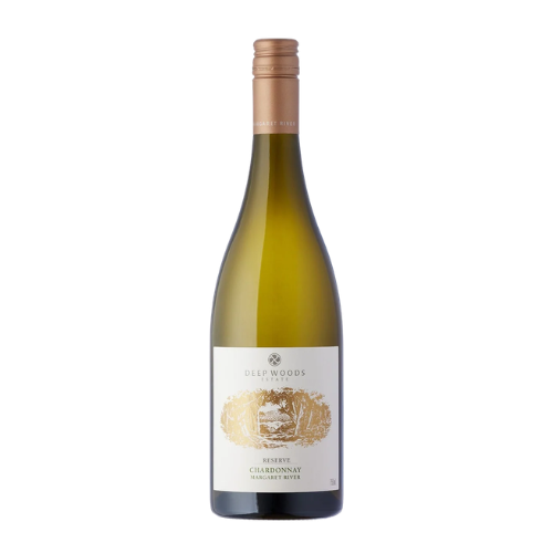 Deep Woods Reserve Chardonnay 2023 Margaret River white wine bottle in white background