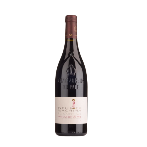 Clos Saint Jean Châteauneuf-du-Pape Deus-Ex-Machina Rouge 2016 red wine magnum 1.5L in white background