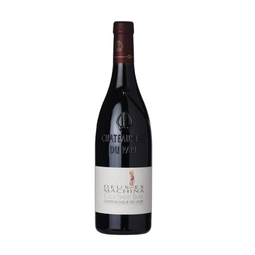 Clos Saint Jean Châteauneuf-du-Pape Deus-Ex-Machina Rouge 2015 red wine jeroboam 3L in white background