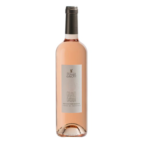 Gavoty Rosé Grand Classique 2023 rosé wine bottle on a white background