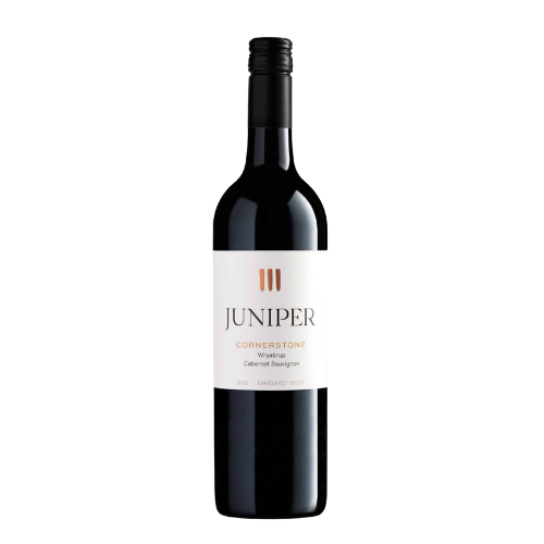 Juniper Cornerstone Wilyabrup Cabernet Sauvignon 2018 red wine bottle