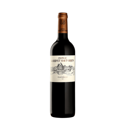 Château Larrivet Haut-Brion 2021 Graves red wine bottle in white background