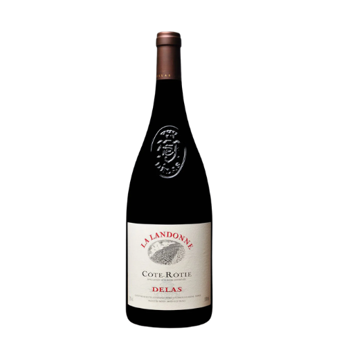 Delas Côte-Rôtie La Landonne 2020 red wine magnum 1.5L in white background