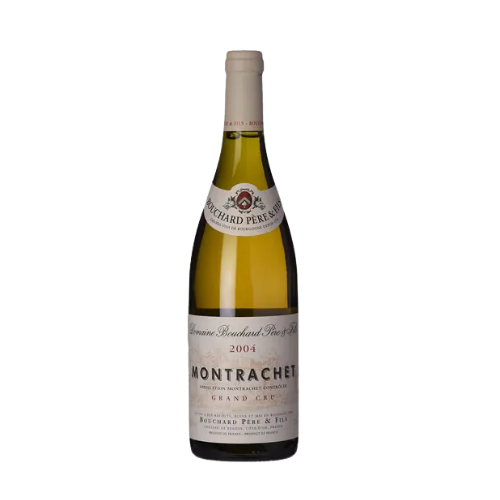 Bouchard Père & Fils Montrachet 2004 Grand Cru Burgundy white wine bottle in white background