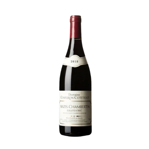 Confuron-Cotetidot Mazis-Chambertin 2018 Grand Cru Burgundy red wine bottle in white background