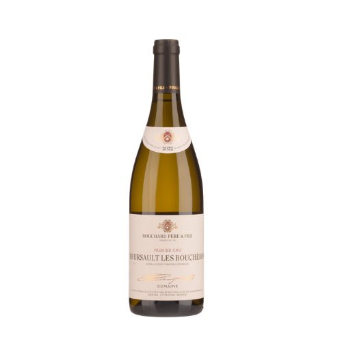 Bouchard Père & Fils Meursault Les Boucheres 2022 Premier Cru Burgundy white wine bottle in white background