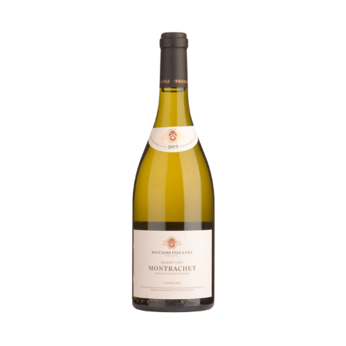 Bouchard Père & Fils Montrachet 2019 Grand Cru Burgundy white wine half bottle 375ml in white background
