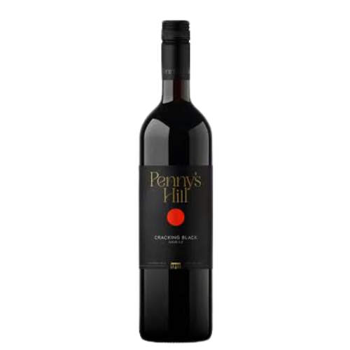 Penny’s Hill Cracking Black Shiraz 2023 red wine bottle