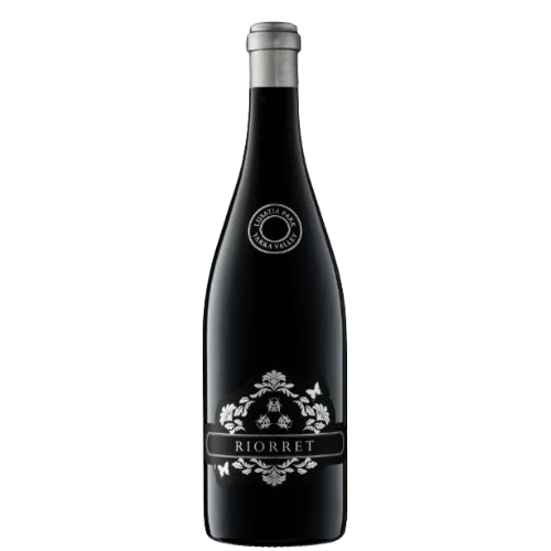 2020 Riorret Lusatia Park Pinot Noir wine bottle on a white background