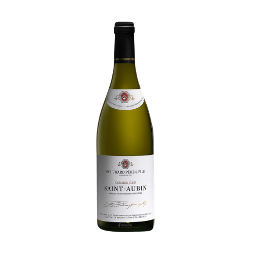Bouchard Père & Fils Saint-Aubin Premier Cru 2020 Burgundy white wine bottle in white background