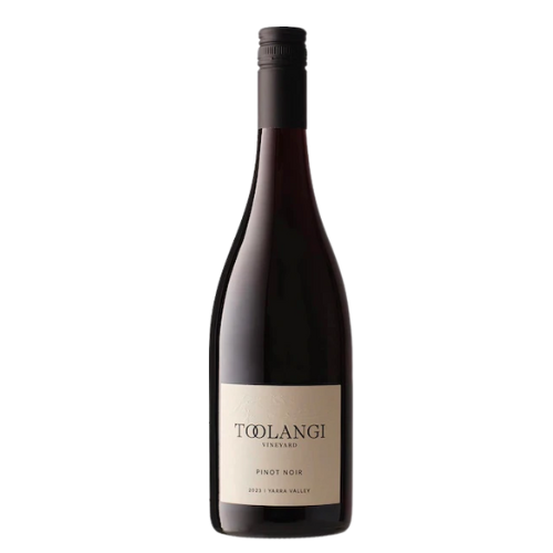 2024 Toolangi Pinot Noir wine bottle on a white background.
