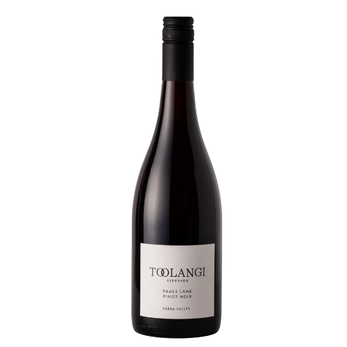 2024 Toolangi Pauls Lane Pinot Noir wine bottle on a white background.