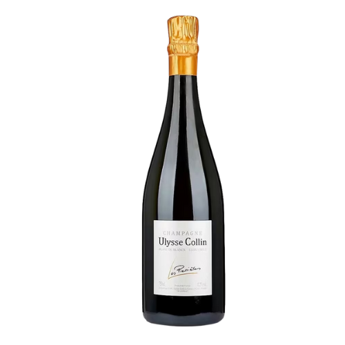 Ulysse Collin Les Pierrières NV Champagne bottle on a white background
