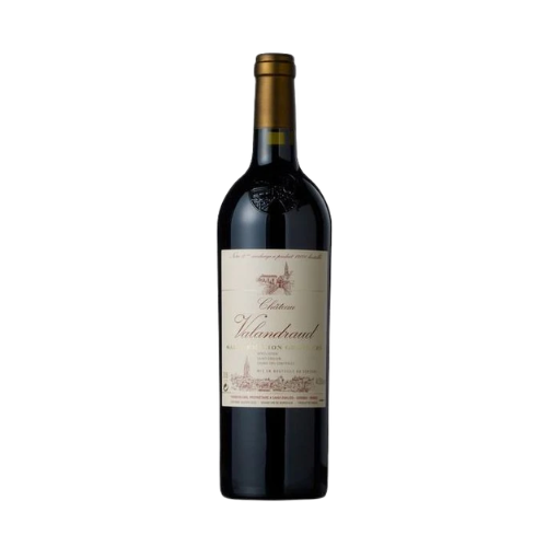 Château de Valandraud 2004 Saint-Émilion red wine bottle in white background